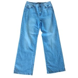 Judy Blue High Waist Wide Leg Denim Jeans Size 32